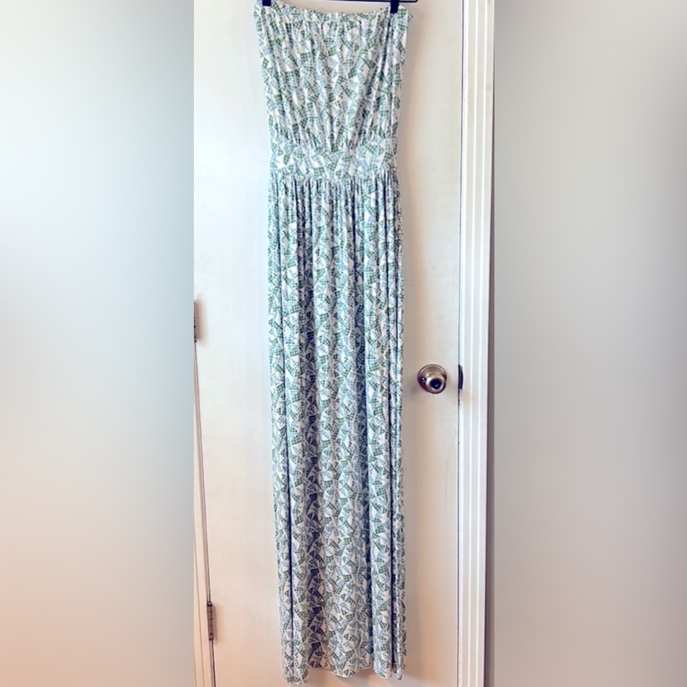 Rachel Pally Blue and Green Patterned Dress